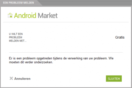 Android probleem met probleem